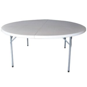 BLOW-R Τραπέζι Συνεδρίου - Catering Πτυσσόμενο, Μέταλλο Βαφή Γκρι, HDPE Άσπρο 45mm