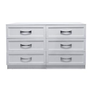 LIFE Συρταριέρα με 6 Συρτάρια, Απόχρωση Άσπρο